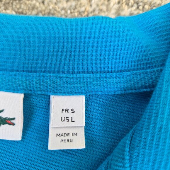 Lacoste Sport Blue Polo Shirt Men’s Size L - Picture 3 of 4